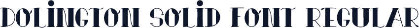Dolington Solid Font Regular
