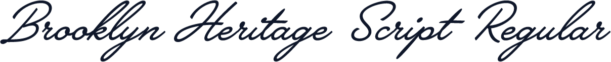 Brooklyn Heritage Script Regular