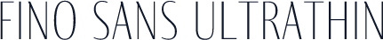 Fino Sans UltraThin