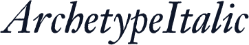 ArchetypeItalic