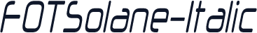 FOTSolane-Italic