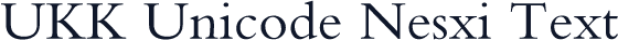 UKK Unicode Nesxi Text
