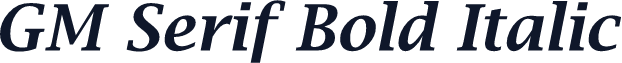 GM Serif Bold Italic