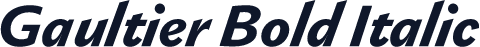 Gaultier Bold Italic