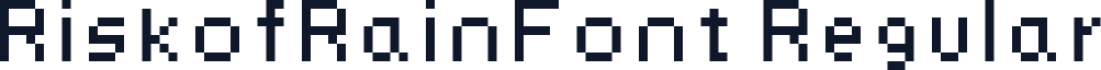 RiskofRainFont Regular