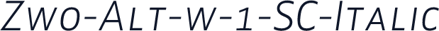Zwo-Alt-w-1-SC-Italic