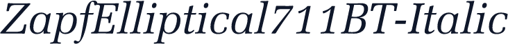 ZapfElliptical711BT-Italic