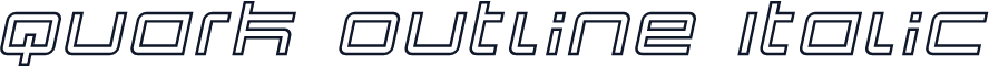 Quark Outline Italic