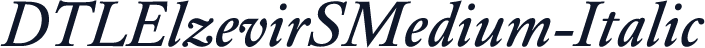 DTLElzevirSMedium-Italic