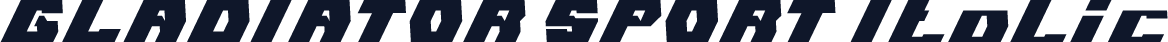 GLADIATOR SPORT Italic