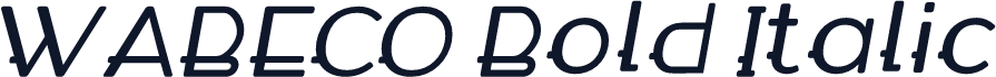 WABECO Bold Italic
