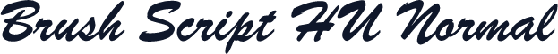 Brush Script HU Normal