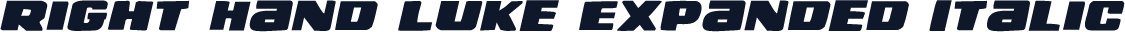 Right Hand Luke Expanded Italic