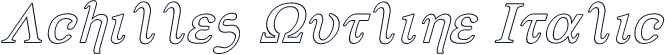 Achilles Outline Italic