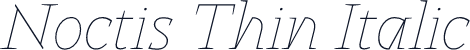Noctis Thin Italic