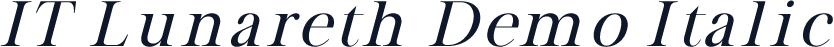 IT Lunareth Demo Italic