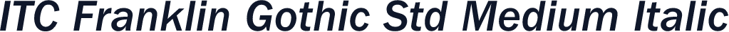ITC Franklin Gothic Std Medium Italic