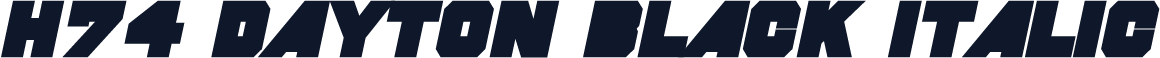 H74 Dayton Black Italic