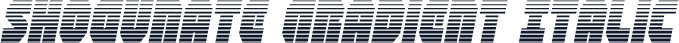 Shogunate Gradient Italic