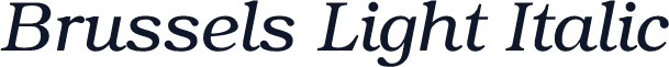 Brussels Light Italic