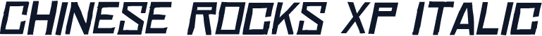 Chinese Rocks Xp Italic