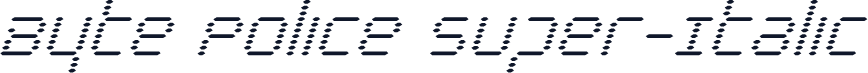 Byte Police Super-Italic