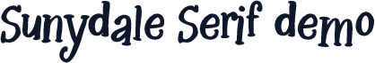 Sunydale Serif demo