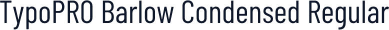 TypoPRO Barlow Condensed Regular