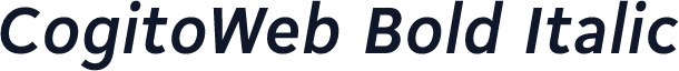 CogitoWeb Bold Italic