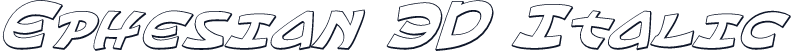 Ephesian 3D Italic