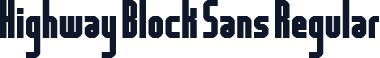 Highway Block Sans Regular