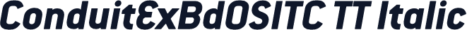 ConduitExBdOSITC TT Italic