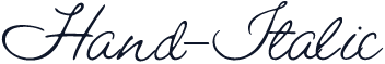 Hand-Italic