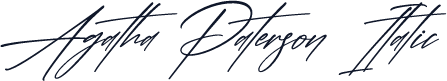 Agatha Paterson Italic