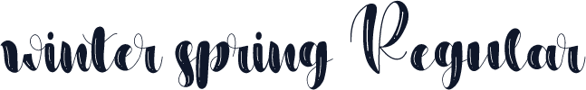 winter spring Regular