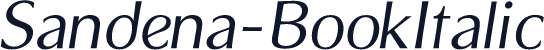 Sandena-BookItalic