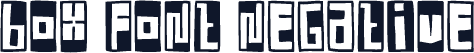 Box Font Negative