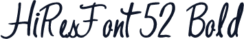 HiResFont52 Bold