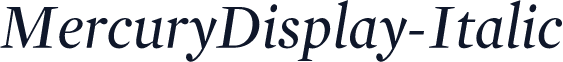 MercuryDisplay-Italic
