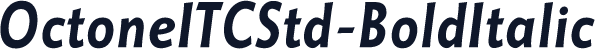 OctoneITCStd-BoldItalic