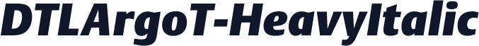 DTLArgoT-HeavyItalic
