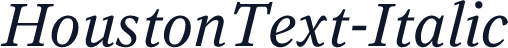 HoustonText-Italic