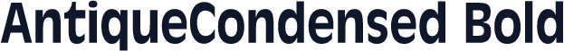 AntiqueCondensed Bold
