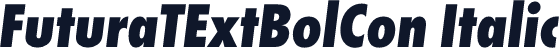 FuturaTExtBolCon Italic