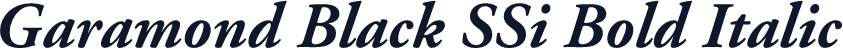 Garamond Black SSi Bold Italic