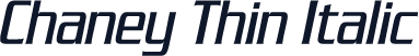 Chaney Thin Italic