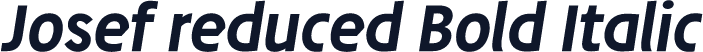 Josef reduced Bold Italic
