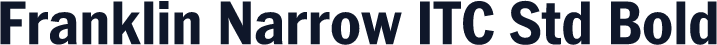 Franklin Narrow ITC Std Bold