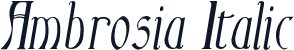 Ambrosia Italic