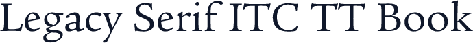 Legacy Serif ITC TT Book